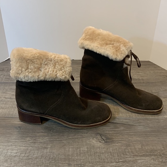 Rockport suede and faux fur boots size 8 1/2 - Picture 3 of 8